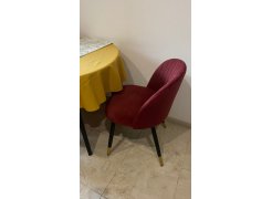 Стул на металлокаркасе Gabi 1 бежевый / черный с серебряными наконечниками фото покупателя 407