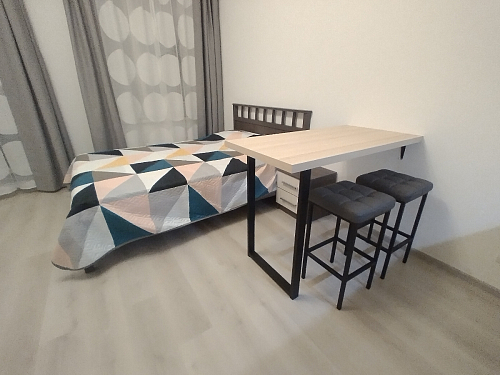 Барный стул Лофт микровелюр катания блэк / черный матовый фото покупателя 193