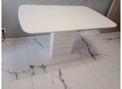 Стол на тумбе Кейтлин черный / серый фото покупателя 3