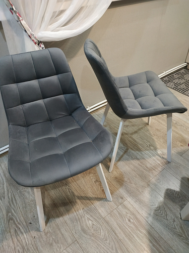 Стул на металлокаркасе Челси бежевый / черный фото покупателя 139