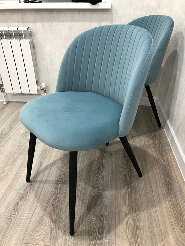 Стул на металлокаркасе Gabi 1 light purple / black фото покупателя 473