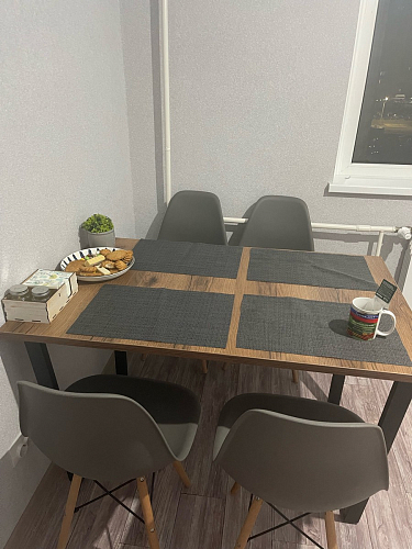 Деревянный стол Лота Лофт 140х80 черный матовый / бетон светлый фото покупателя 86