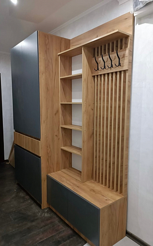 Модульная прихожая Молд комплектация 2 дуб крафт золотой / глянец белый фото покупателя 1