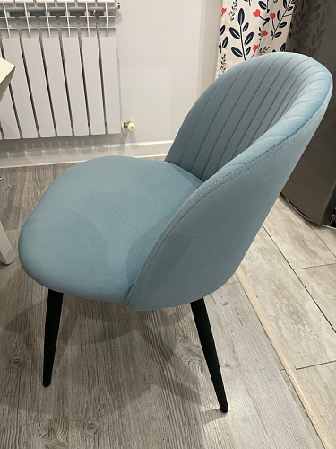 Стул на металлокаркасе Gabi 1 dark gray / black фото покупателя 519