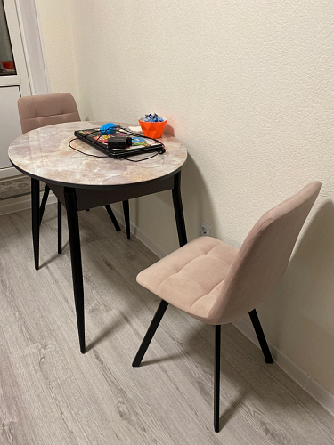 Стул на металлокаркасе Чилли бирюзовый / черный фото покупателя 1009