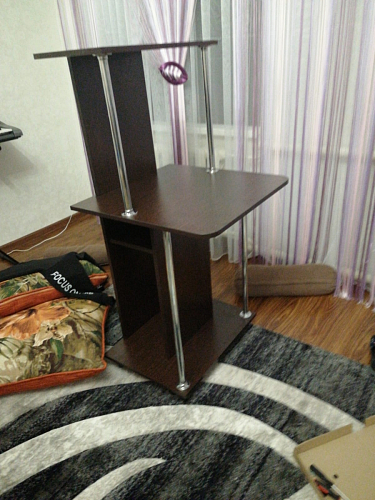 Компьютерный стол КСТ-12 белый  - Уцененный экземпляр фото покупателя 10