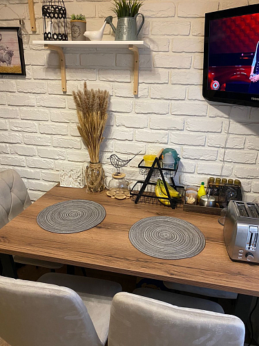 Деревянный стол Лота Лофт 140х80 черный матовый / бетон светлый фото покупателя 428