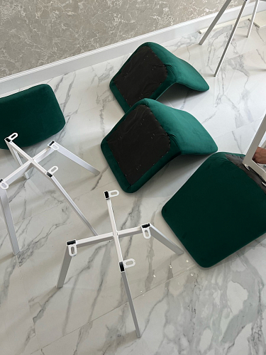 Стул на металлокаркасе Чилли бирюзовый / черный фото покупателя 820