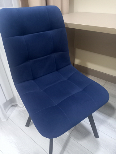 Стул на металлокаркасе Чилли К черный / зеленый фото покупателя 470