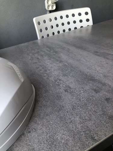 Стол Тринити Лофт 120 32 мм дуб галифакс табако / черный матовый фото покупателя 785