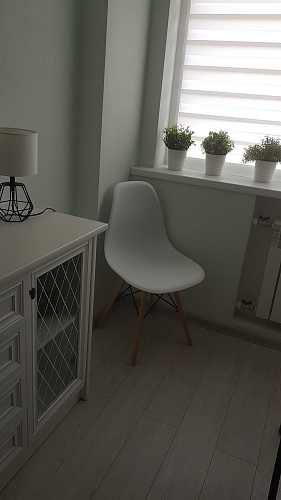 Стул Cindy Eames mod. 001 white / natural фото покупателя 63