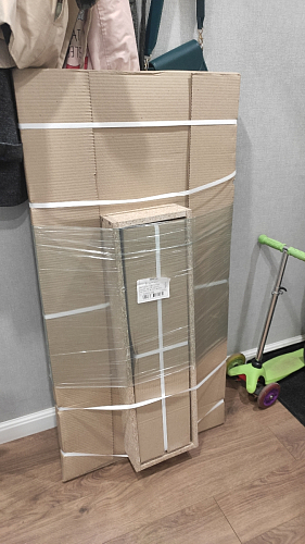 Стол Тринити Лофт 120 32 мм дуб галифакс табако / черный матовый фото покупателя 317