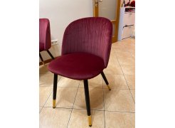 Стул на металлокаркасе Gabi 1 бежевый / черный с серебряными наконечниками фото покупателя 443