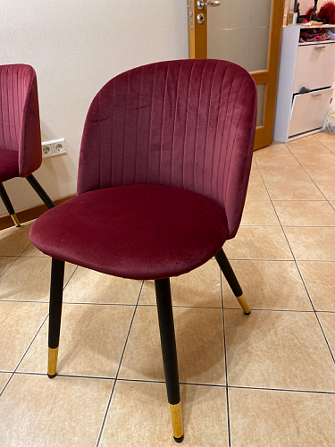 Стул на металлокаркасе Gabi gray / black фото покупателя 443