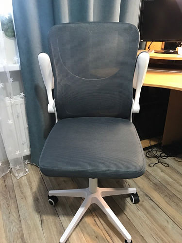 Компьютерное кресло Konfi light gray / blue / white фото покупателя 306