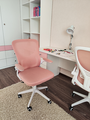 Компьютерное кресло Konfi pink / white фото покупателя 116