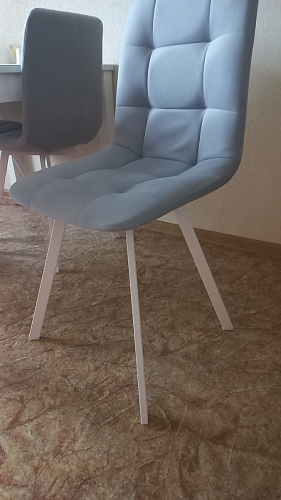 Стул на металлокаркасе Чилли синий / белый фото покупателя 1103