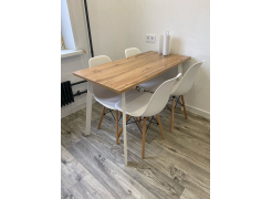 Стол Тринити Лофт 120 32 мм бетон / черный матовый фото покупателя 380