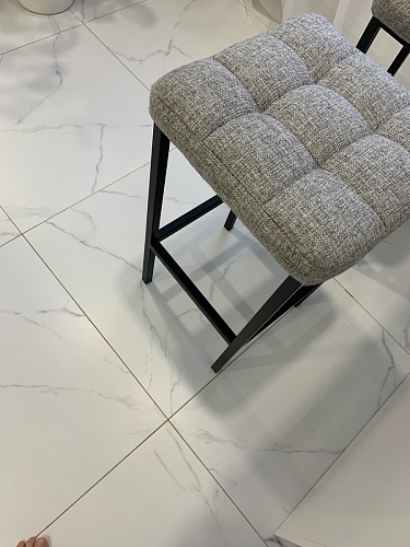 Барный стул Лофт микровелюр катания блэк / черный матовый фото покупателя 160