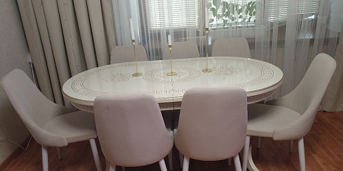 Стул на металлокаркасе Kora beige / black фото покупателя 336