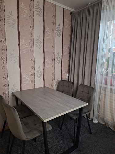 Деревянный стол Лота Лофт 140х80 черный матовый / бетон светлый фото покупателя 482