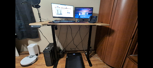 Компьютерный стол Маркос 140х80 тауп / черный фото покупателя 28