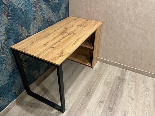 Письменный стол Битти Лофт 116х60х75 дуб вотан / белый матовый фото покупателя 111