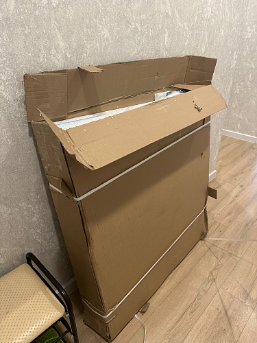 Деревянный стол Барел 89 белый / золото фото покупателя 22