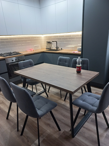 Стул на металлокаркасе Чилли зеленый / черный фото покупателя 1037