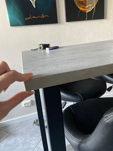 Барная стойка Дилан Лофт 120х50х90 бетон фото покупателя 103