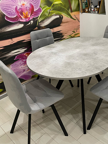 Стул на металлокаркасе Чилли светло-серый / белый каркас фото покупателя 703