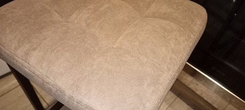 Барный стул Лофт ткань канди грей / черный матовый фото покупателя 222