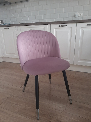 Стул на металлокаркасе Gabi 1 dark gray / black фото покупателя 267