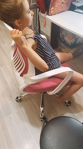 Компьютерное кресло Ergoplus light gray / white фото покупателя 17