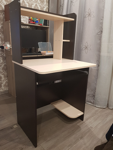 Компьютерный стол Грета-1 венге / дуб молочный фото покупателя 1