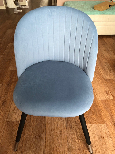 Стул на металлокаркасе Gabi 1 light purple / black фото покупателя 194