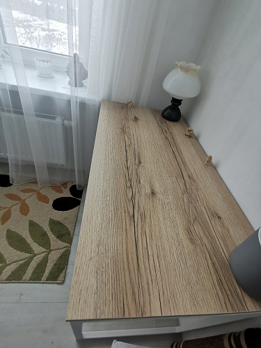 Письменный стол Леон Лофт черный матовый / дуб вотан фото покупателя 168