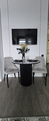 Стул на металлокаркасе Kora light purple / black фото покупателя 344