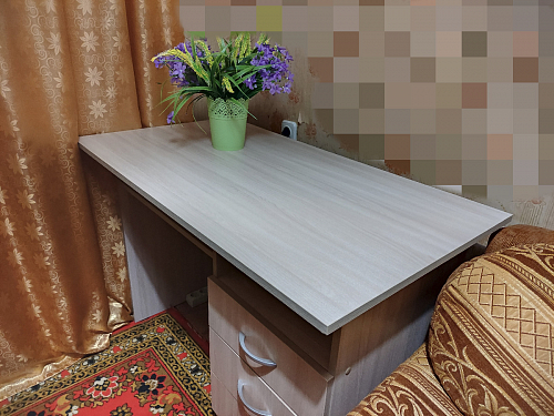 Стол письменный Бриз МДФ волна лайм / ясень светлый фото покупателя 238