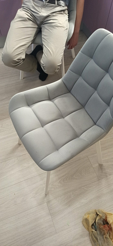 Стул на металлокаркасе Челси К крутящийся бирюзовый / черный фото покупателя 125