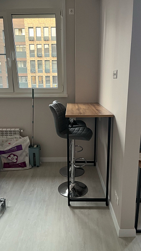 Барная стойка Дилан Лофт 120х40х90 бетон светлый фото покупателя 111