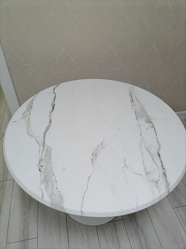 Стол Тулип 90х73 дуб вотан / белый фото покупателя 40