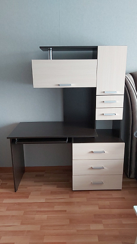 Стол компьютерный Джаз-17 белый правый фото покупателя 56