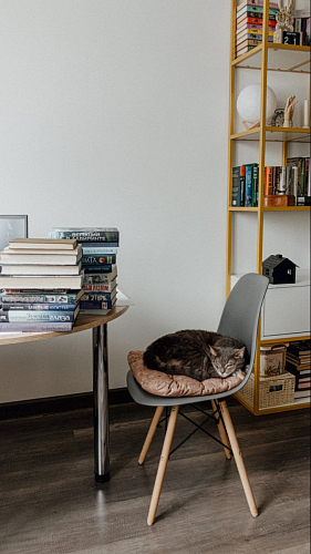 Пластиковый стул Eames PC-015 серо-голубой / дерево фото покупателя 164