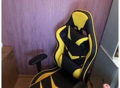 Компьютерное кресло Racer черное / голубое фото покупателя 29