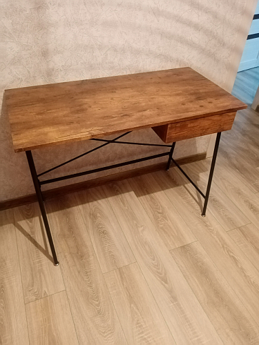 Письменный стол Wd-12/Вд-12 burnt/обгоревшее дерево фото покупателя 3