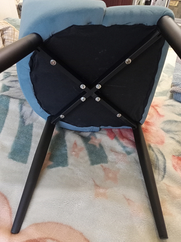 Стул на металлокаркасе Kora green / black фото покупателя 98