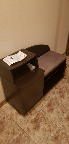 Обувница Аврора дуб млечный / венге фото покупателя 22