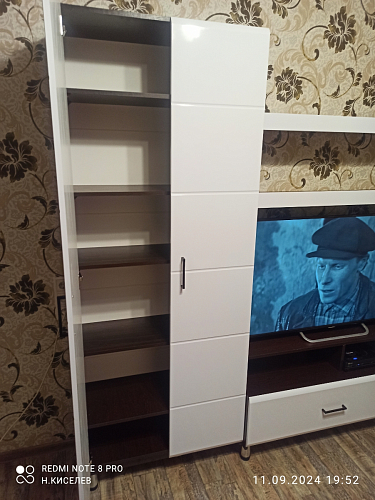 Готовая гостиная Jimenez дуб венге / белый глянец фото покупателя 100