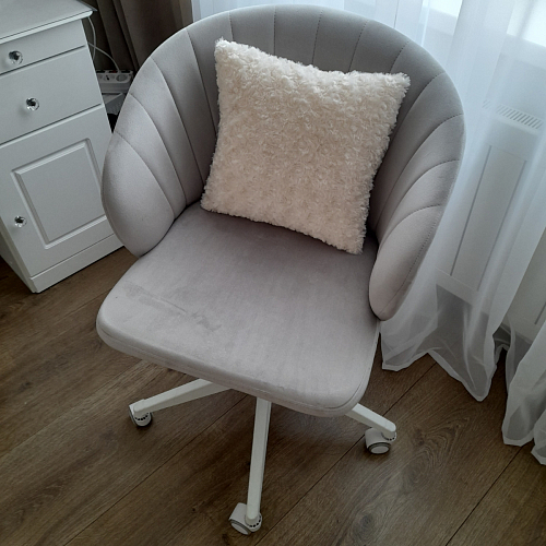 Компьютерное кресло Пард экокожа белый фото покупателя 27